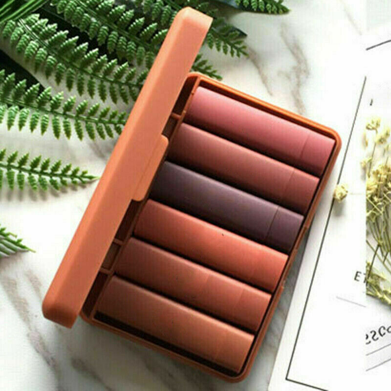 6Pcs/Box Long Lasting Lip Gloss Glazed Matte Beauty Liquid Make-up Lipstick Lips