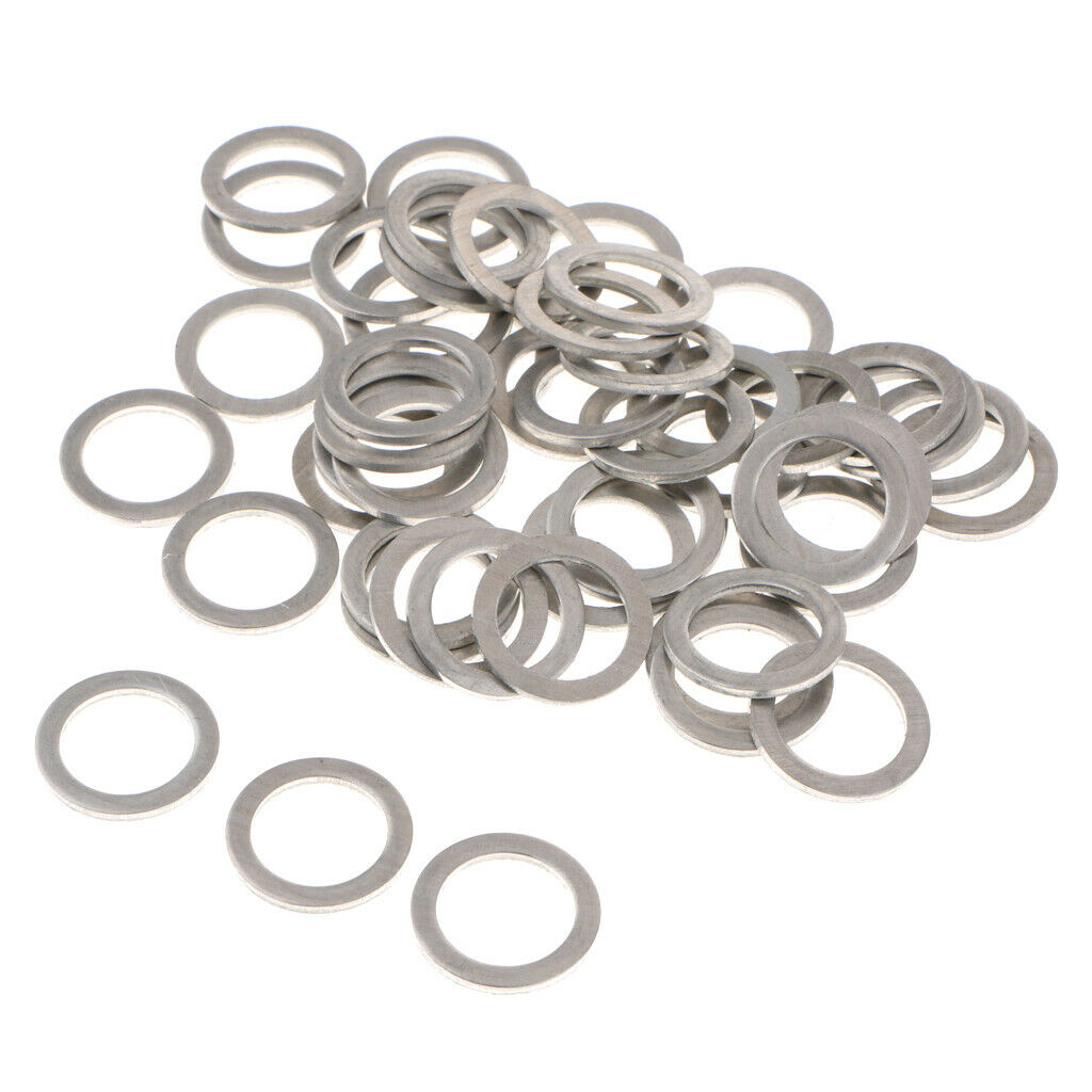 50Pcs 14mm Oil Drain Plug Crush Washer Gaskets For for Mazda 9956-41-400