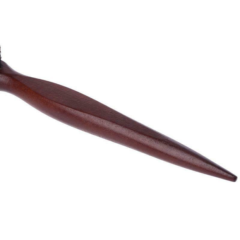 New Salon Comb Hair Teasing Brush Wooden Handle Back Comb Natural Boar Bristle
