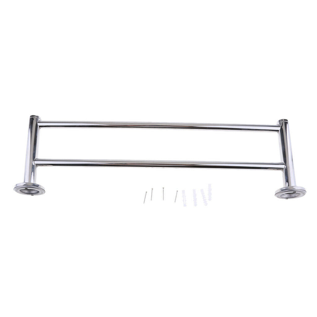 18 Inch Double Towel Bar Bathroom Shower Organization Bath Dual Towel Hanger
