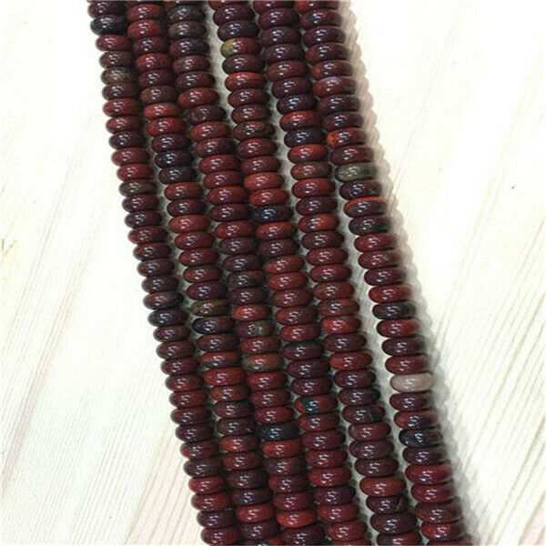 1 Strand 10x6mm Natural Rainbow Jasper Rondelle Abacus Spacer Beads 15.5" HH364