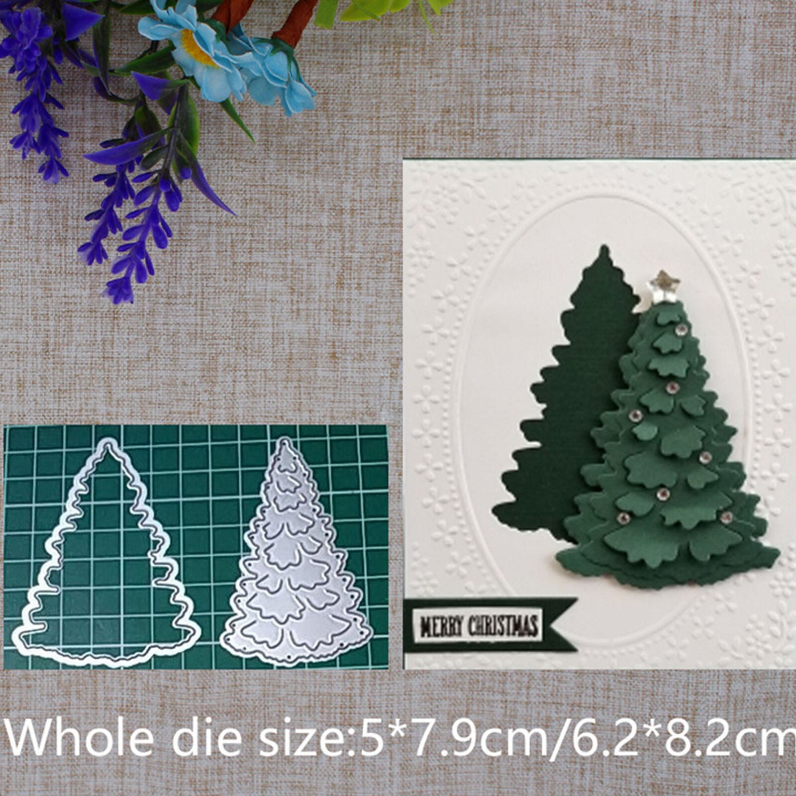 Christmas Tree Cutting Dies DIY Album Paper Card Embossing Decor