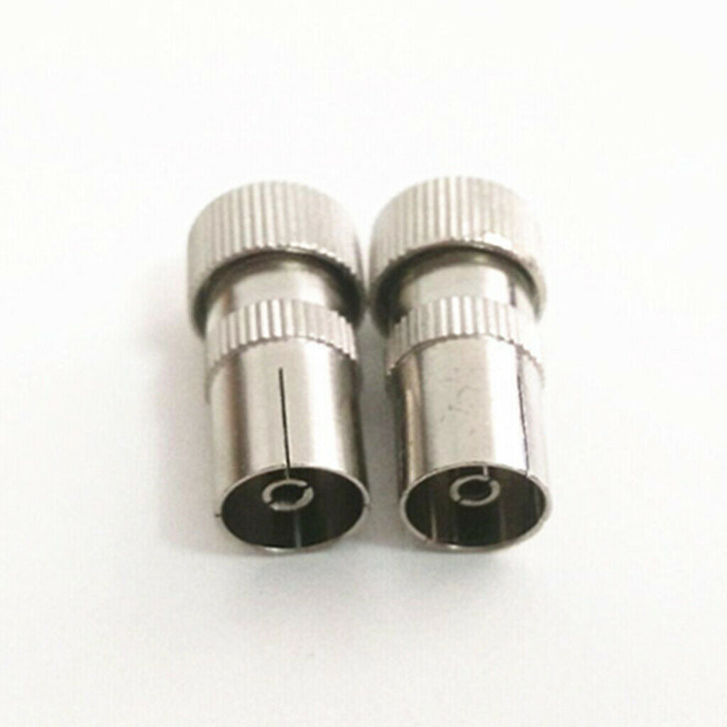 10pcs Metal RF Female Connector Coupler Ends Antenna Coaxial Cable Converter