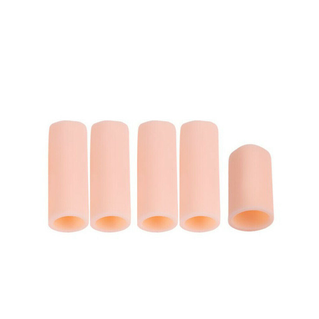 20 Pieces Silicone Toe Finger Caps Covers Sleeves Hammer Toes Protector