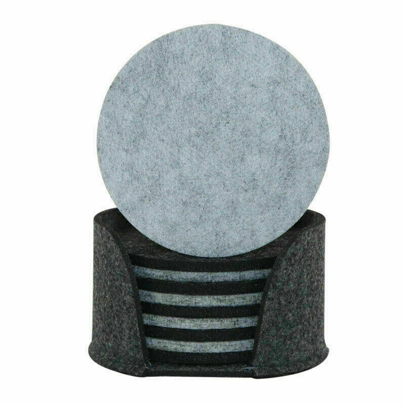 10 Pcs Round Felt Coaster Dining Table Protector Pad Heat Resistant Cup Mats