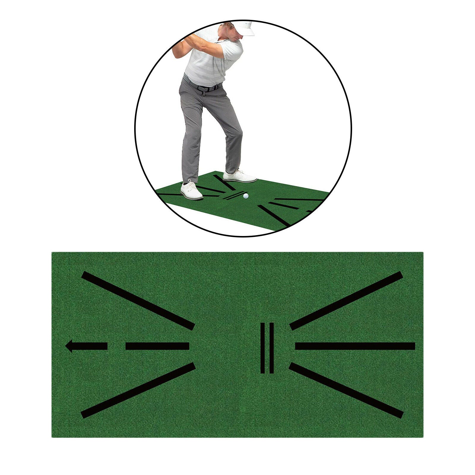 Premium Golf Mat 12“x24“ Aids Pad for Indoor & Outdoor Backyard Chipping