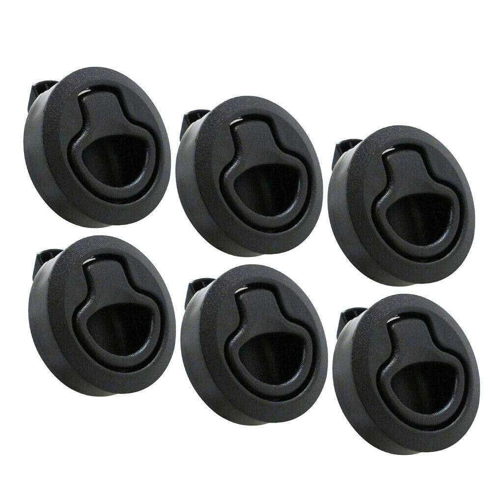 6x Nylon 2'' Flush Deck Pull Locker Hatch Latch Marine Boat Lock Lift Handle