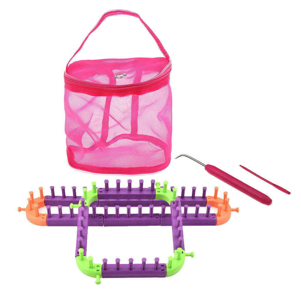 1 Set Square Knitting Loom Kit Weaving Tool For Beginner Weaving Sock Scraf
