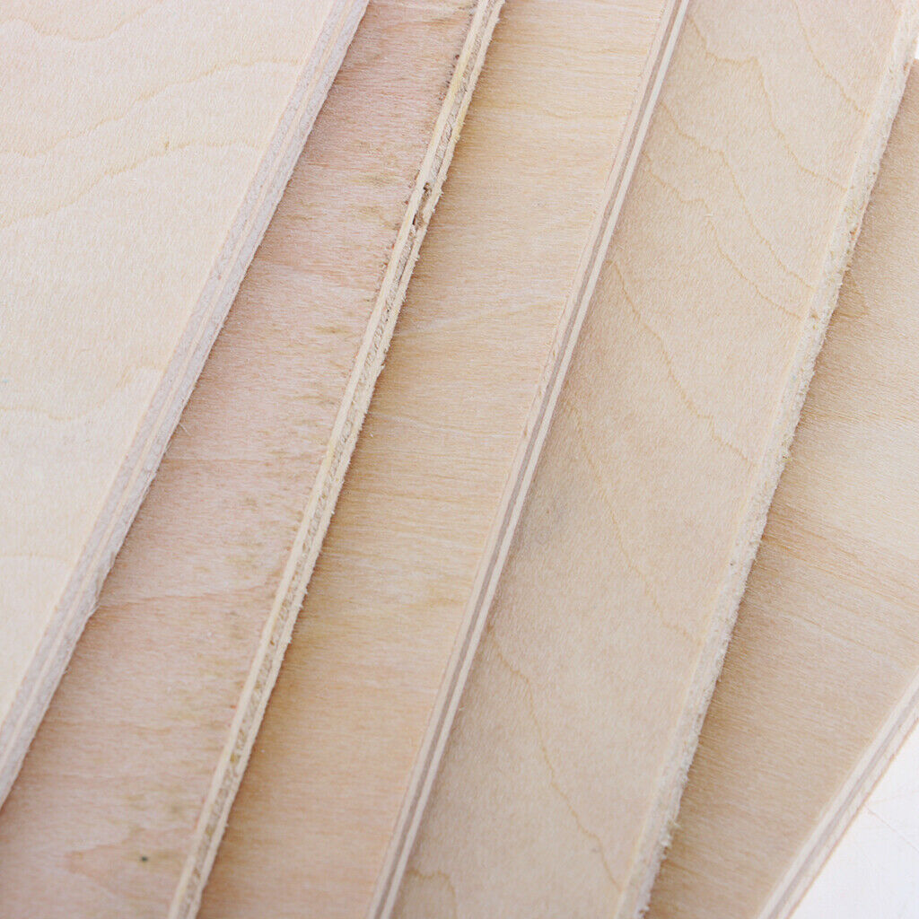 20x Plain Unfinished Wooden Plate for DIY Crafts Table Repairing Woodworking