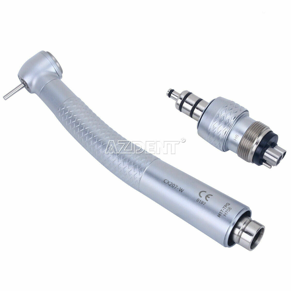 3 X Dental High Speed Handpiece Torque Head W/4Hole Coupler Coupling Push AZDENT