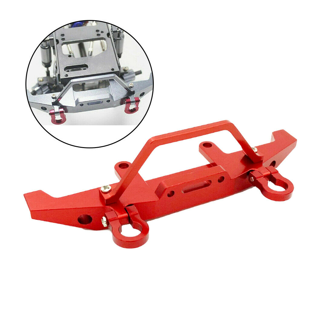RC Metal Front Bumper w/ Trailer Hook Anti-Collision for WPL C14 C24 1/16 Scale
