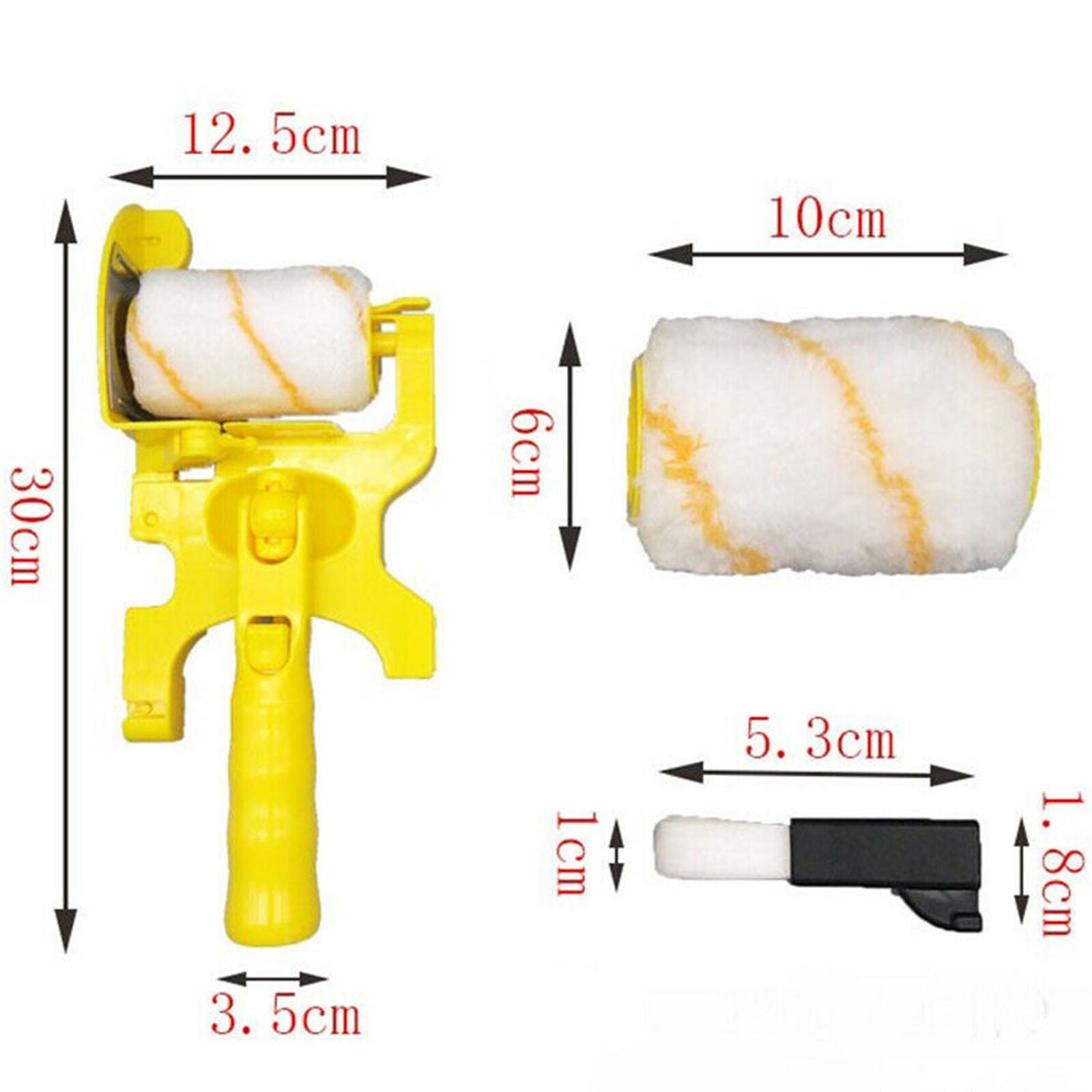 Clean-Cut Paint Edger Roller Brush Safe Tool for Room Home Wall Ceiling