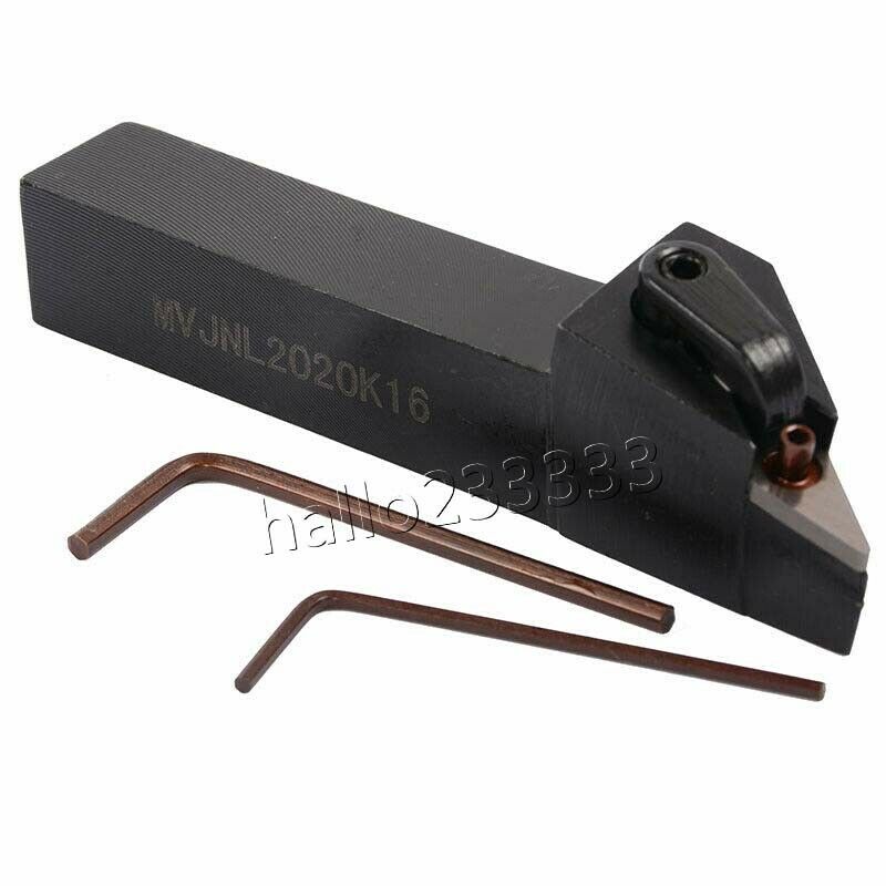 MVJNL2020K16 (20mm×125mm) External Turning Tool Holder for VNMG1604 inserts