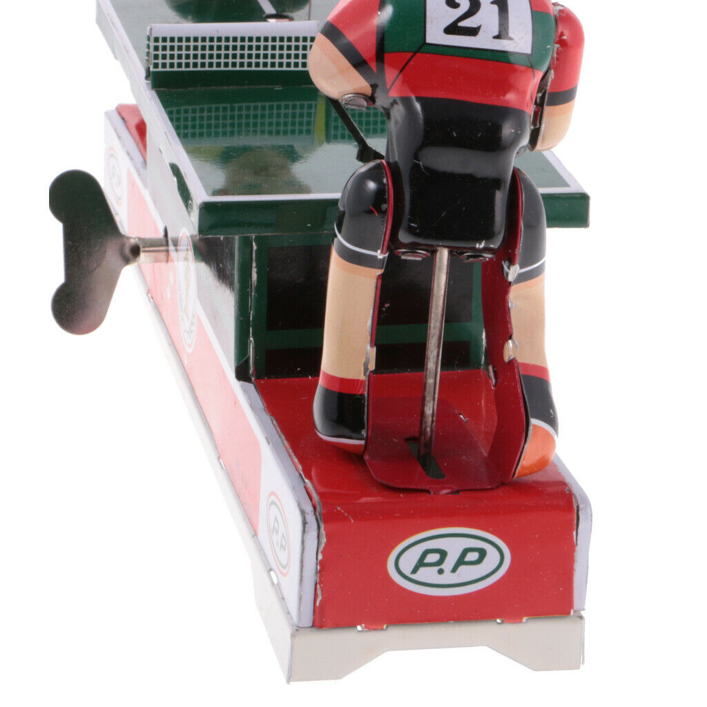 Classic Game Ping Pong Tin Toys Collectible Clockwork Wind Up