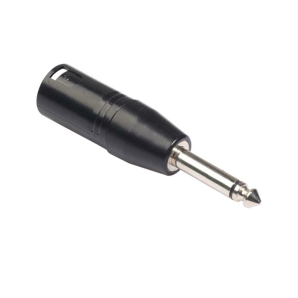 3 Pin XLR Male To 6.35mm Male Mono    Adapter Microphone