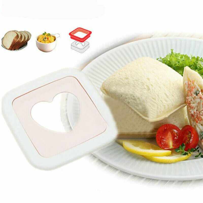 Portable Love Heart Shape Sandwich Bread Toast Maker Mold Mould Cutter DI.l8