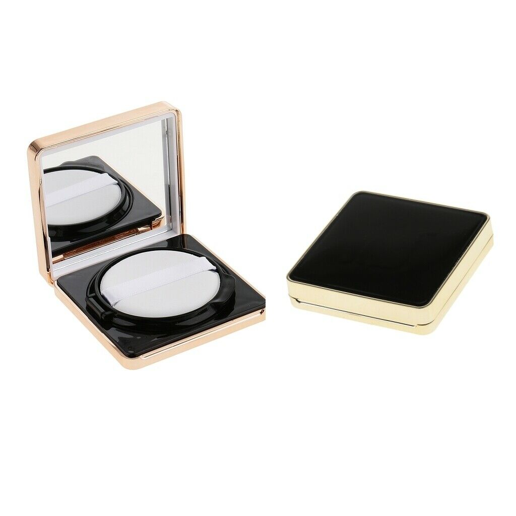2 Square Empty Luxurious Portable Air Cushion Puff Makeup DIY Container Case