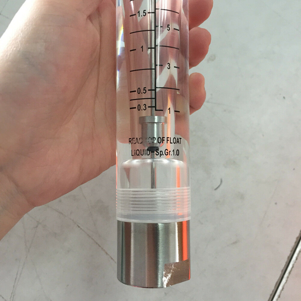 LZM-15G 1-11L /0.3-3GPM Pipeline Flow Meter Flowmeter With Stainless Steel Joint