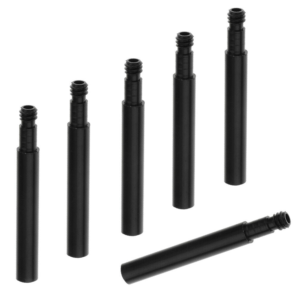 6pcs Cycling Bike Bicycle Presta Valve Extender Extension   40mm Black