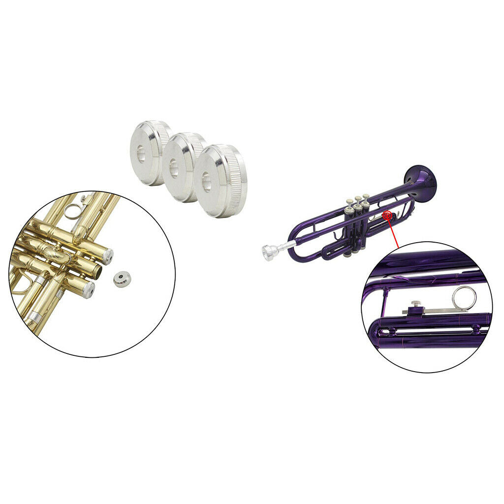 Replacement Trumpet Bottom Screws+Trumpet Slide Finger Ring Screws for Trumpet