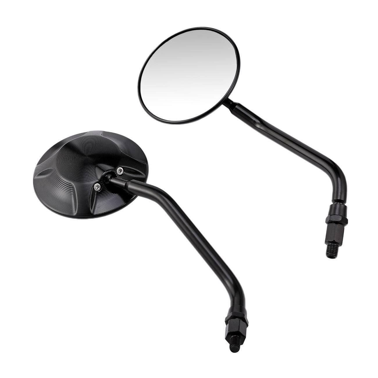 Motorcycle Rear View Rearview Side Round Blind Spot Mirrors Universal 8mm/10mm