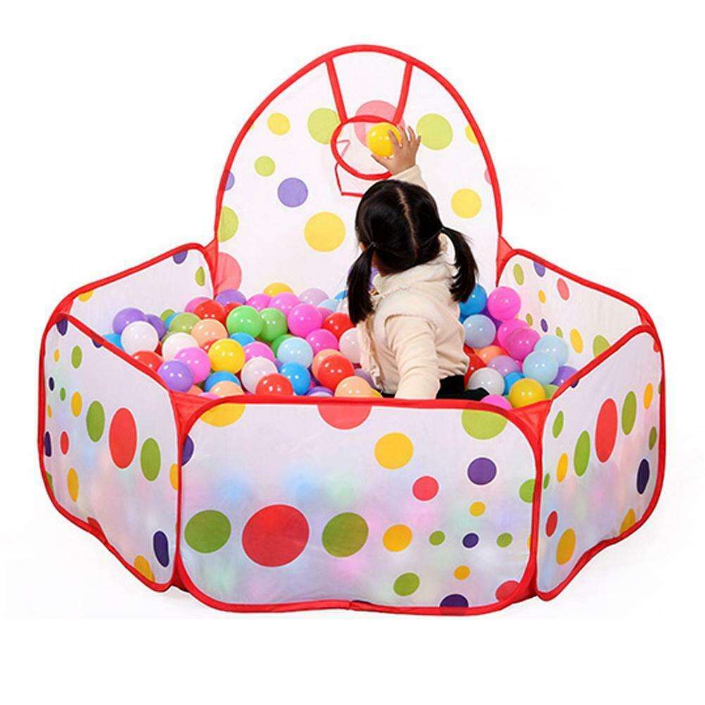 Baby Children Kids Outdoor Indoor Playing House Tent Pool+25pcs Ocean Balls @