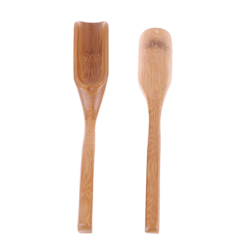 Tradition bamboo spoon coffee tea spoon wood scoop dining utensil flatw .l8