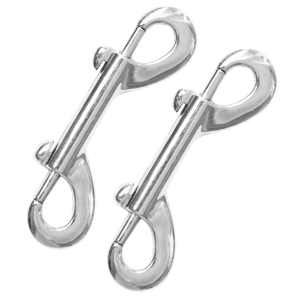 2pcs Double End Snap Hooks Clips Key Holder Carabiner for Keychain Luggage