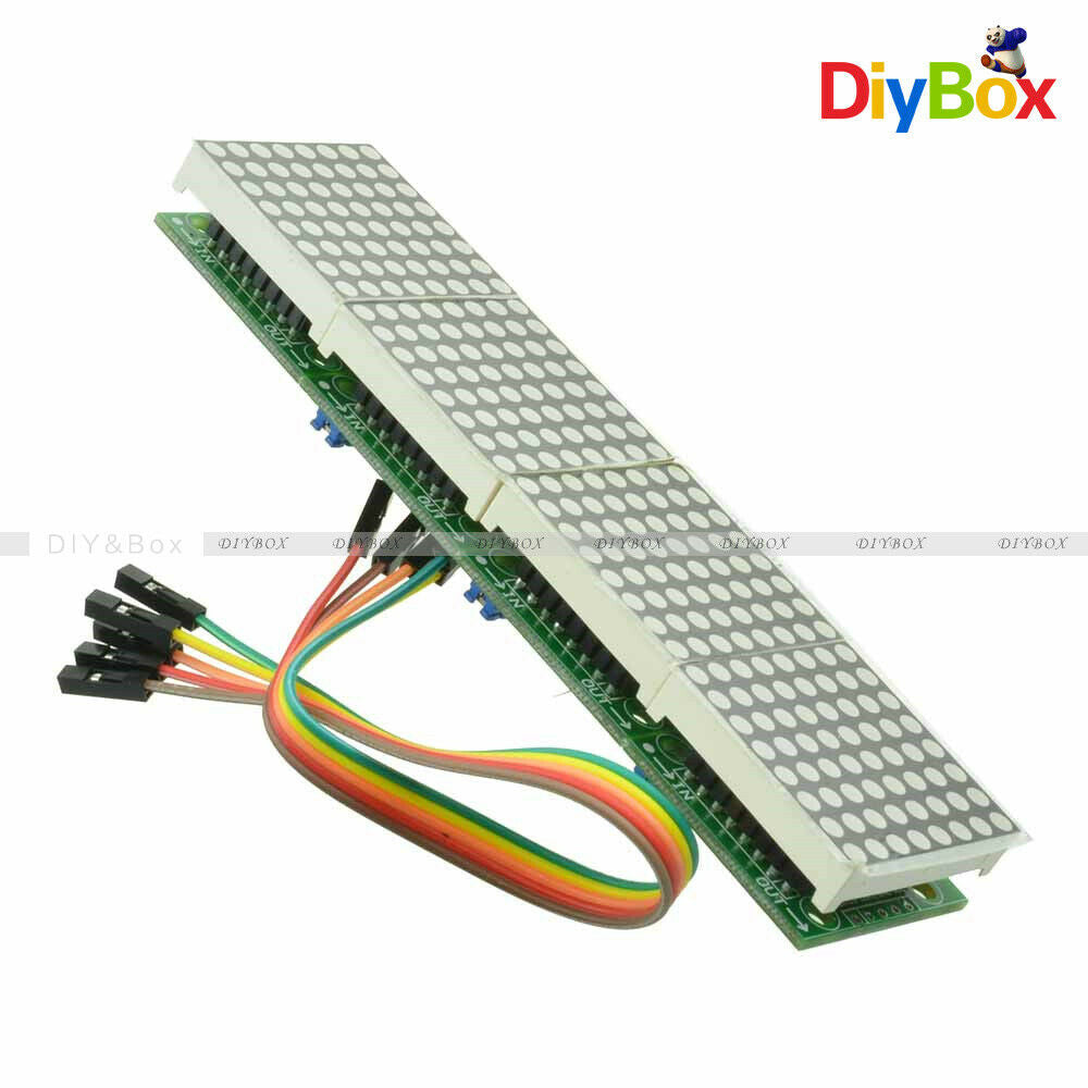 MAX7219 Yellow LED 4 in 1 Display Dot led Matrix MCU Control Module for Arduino