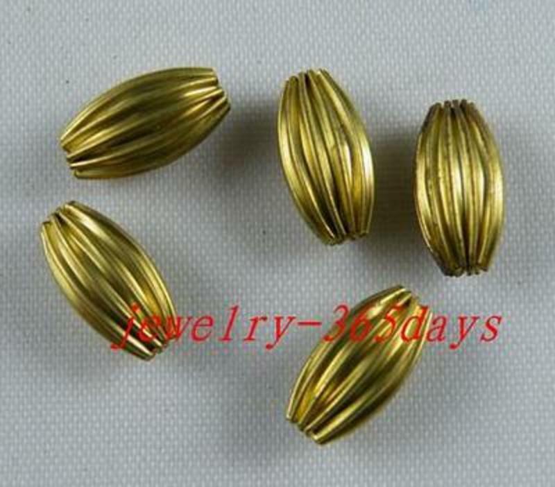 200pcs Copper Barrel Shaped Spacer Beads 11x6mm s181