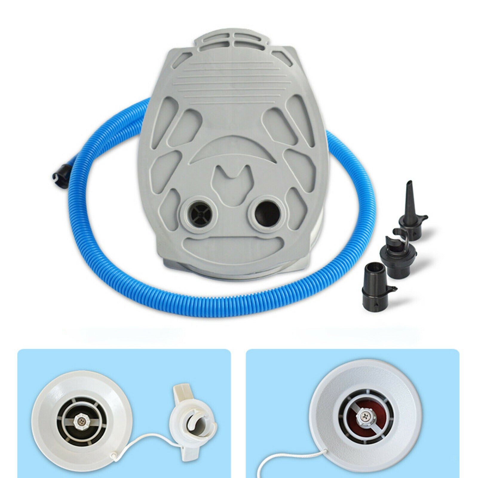 Portable Foot Air Pump W / Hose Inflator for Kayak Inflatable Canoe Pool