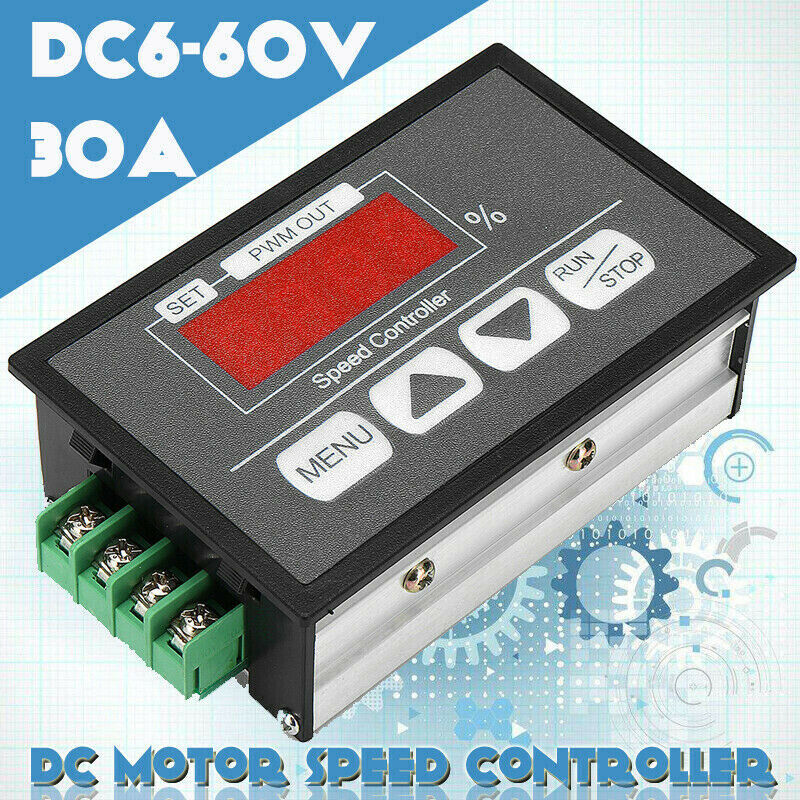 DC Motor Speed Governor 6-60V PWM Module 30A Digital Controller SwY1