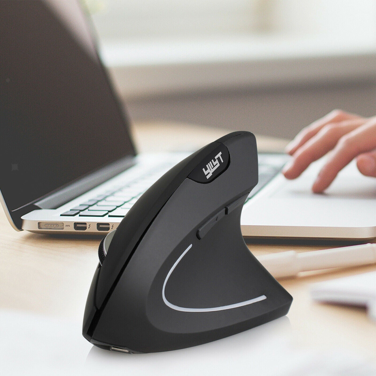 Wireless Vertical Mouse Mice Ergonomic Upright Game Mouse for Office Home