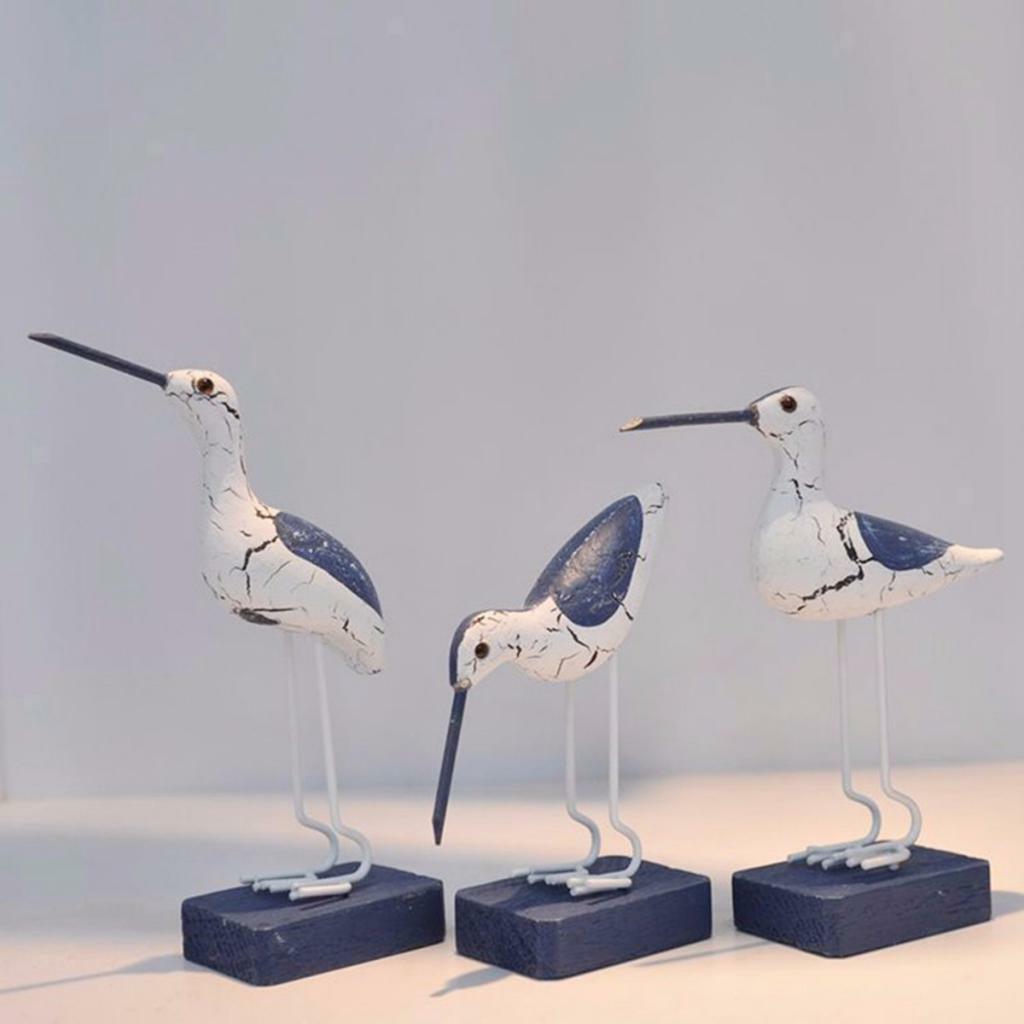 Handcrafted Wooden Nautical Decorative Craft Home SEAGULL Tabletop Ornament