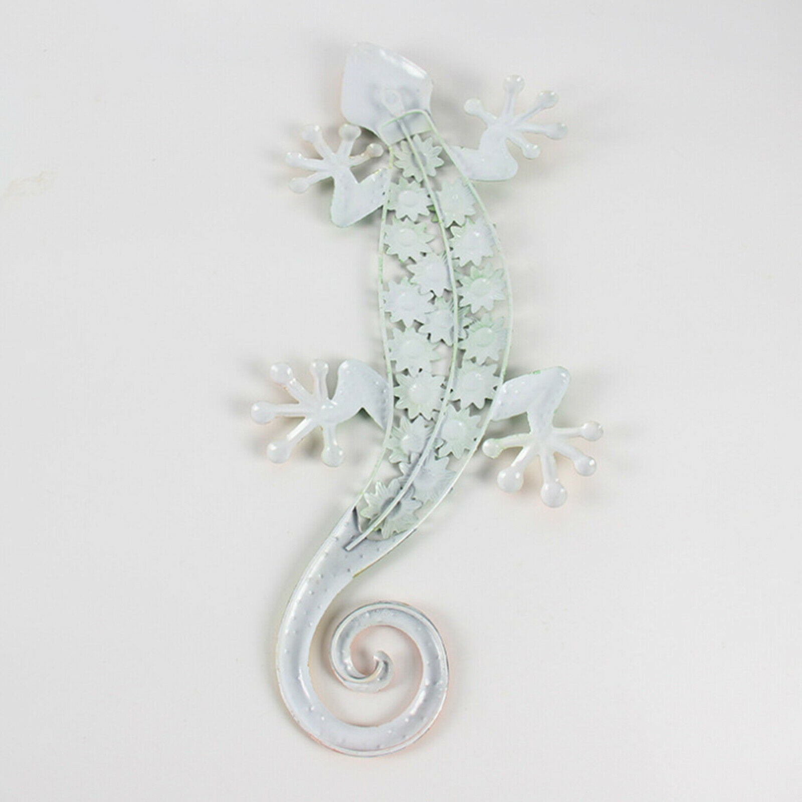 Iron Gecko Wall Lizard Art Hanging Indoor Outdoor for Living Room Garden Patio