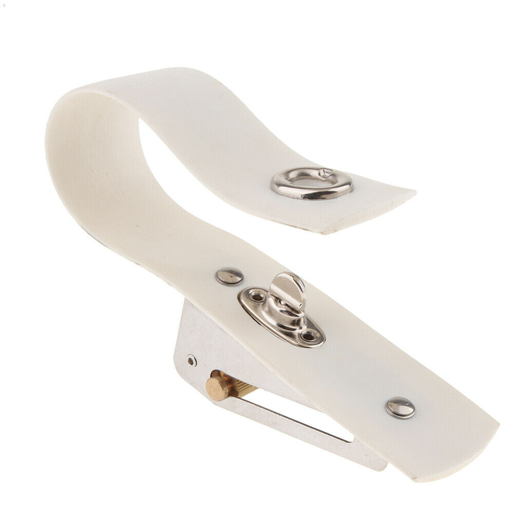 Dock Edge Fender Line Holder Height Adjuster for Pontoon Boat Rails - White