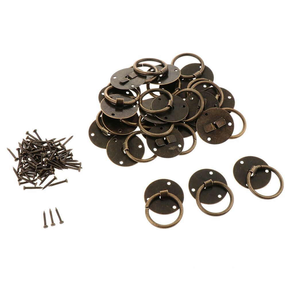 20 Pcs Chinese Style Copper Zinc  Pulls Drawer Cabinet