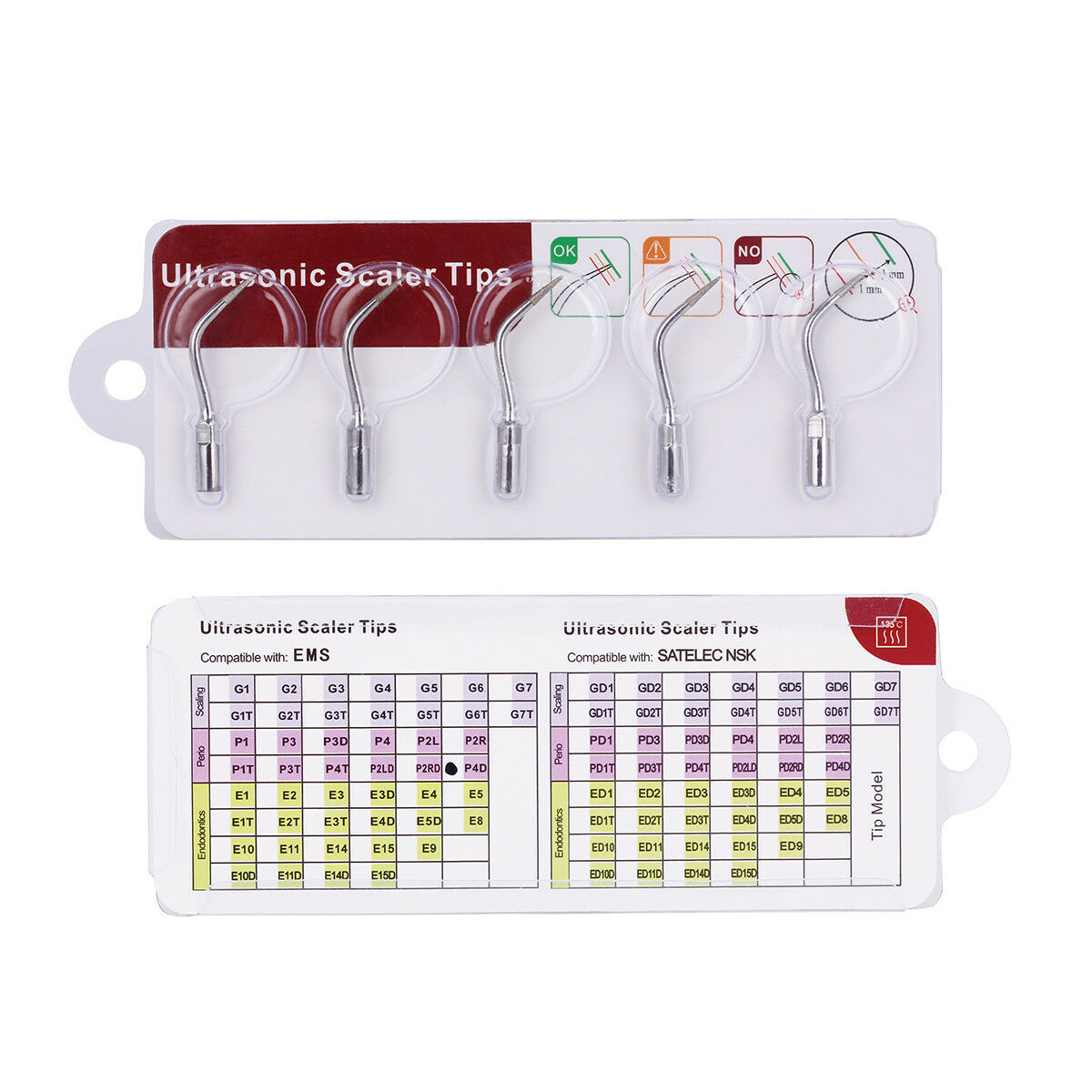 10PCS Dental Scaler Endo Tip P4D fit Woodpecker EMS Ultrasonic Scaler Handpiece