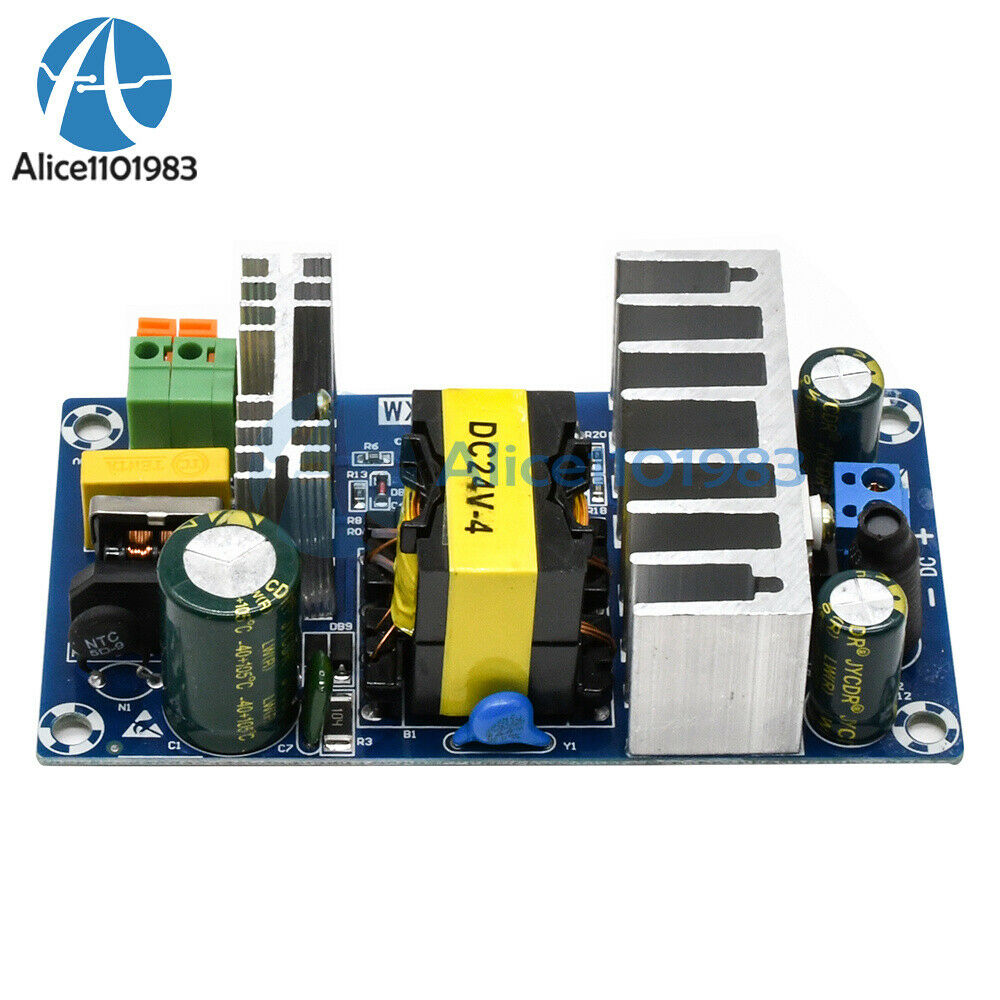 2PCS AC85-265V to DC24V 4A-6A 100W Switching Power Supply Board Supply Module