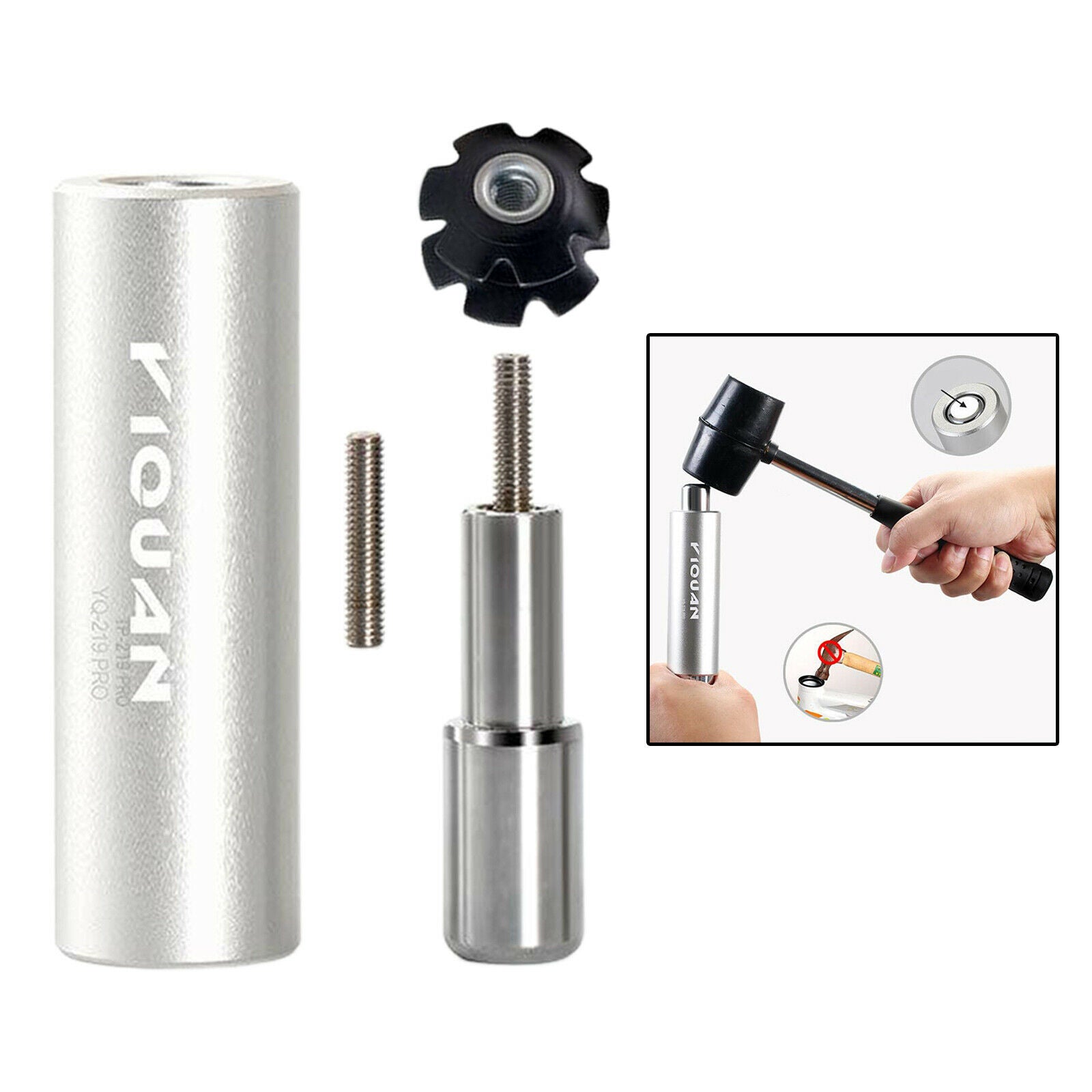 Bike Headset Driver Front Fork Star Nut Threadless Assemble Repair Setter