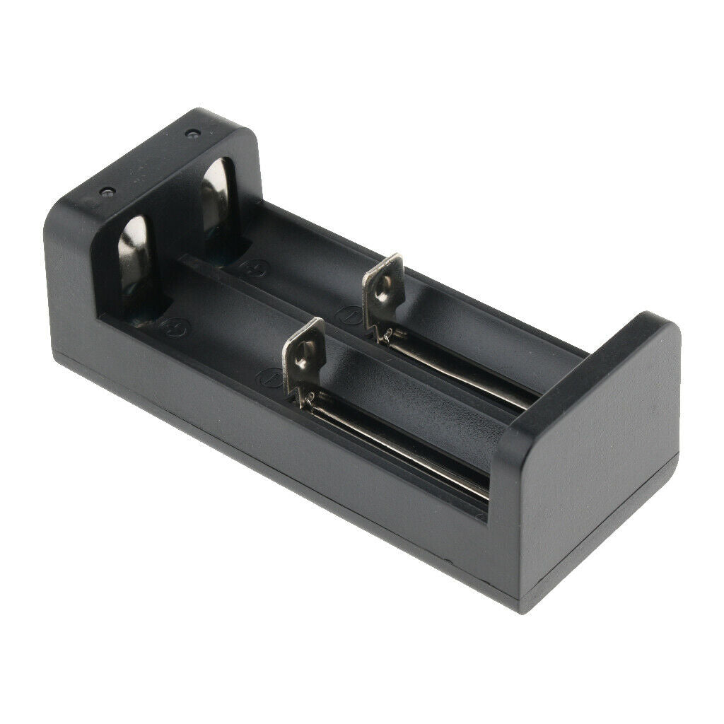 Dual Slots Battery Charger Charging Dock for Lithium 18650 26650 18350 16340