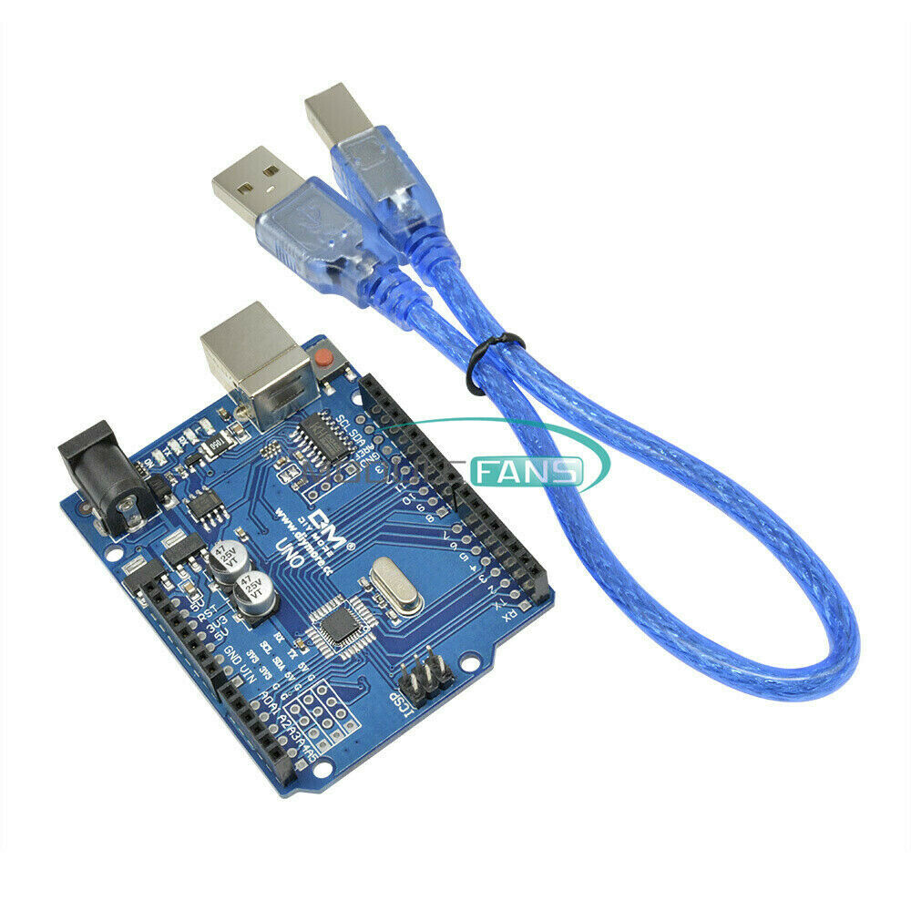 ATmega328P CH340G UNO R3 Board USB Cable +7 Gilded Pin DIY