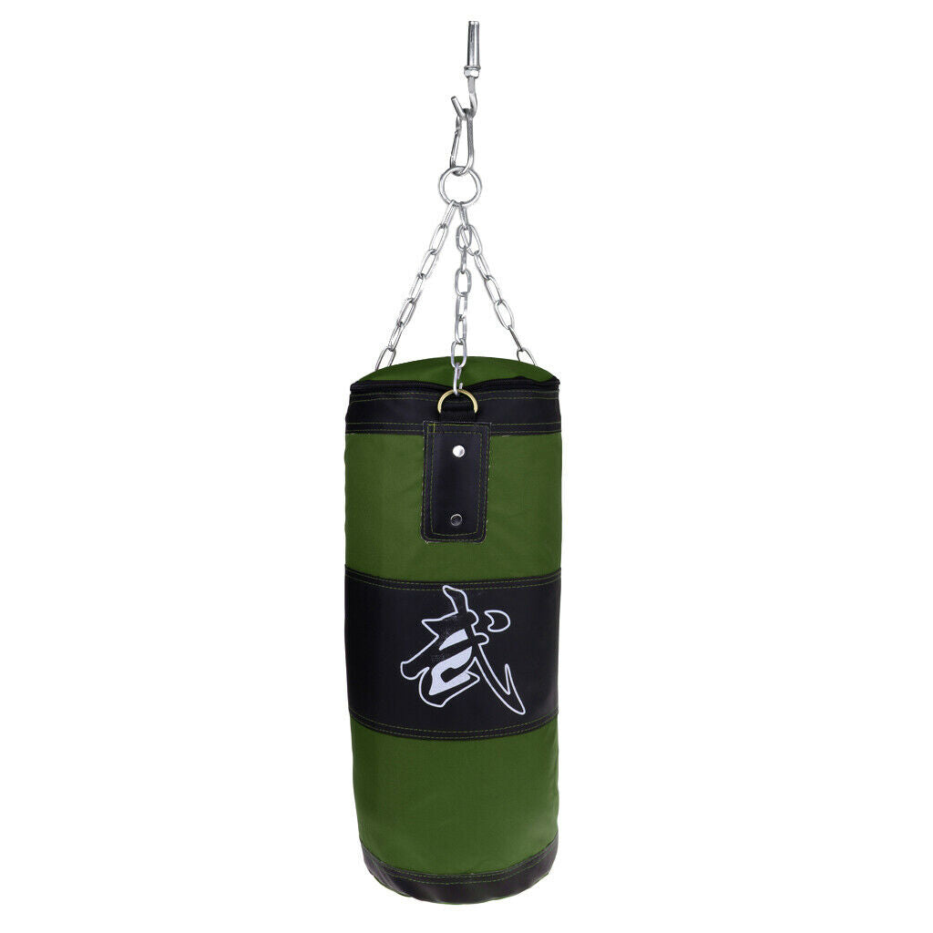 Boxing Bag Punching Sandbags Martial Art Kickboxing Training olive green 60