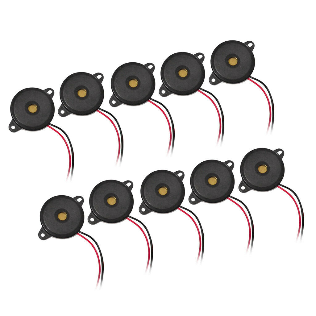 10pcs 3.6KHz DC 12V Piezo Passive Buzzer, 10pcs Electronic Buzzer Alarm