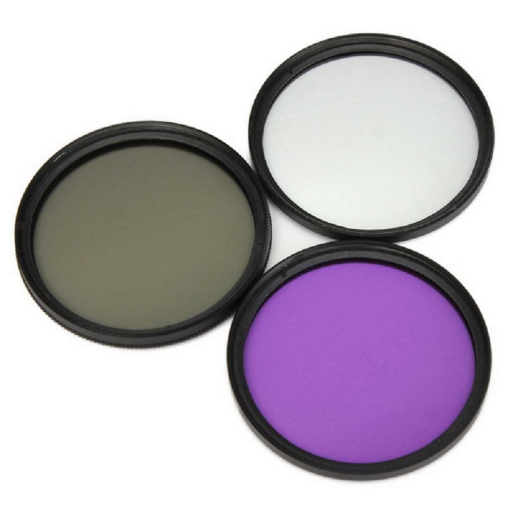 58mm FLD+UV+CPL Lens Filters Set with Bag for Olympus Pentax Digital Camera