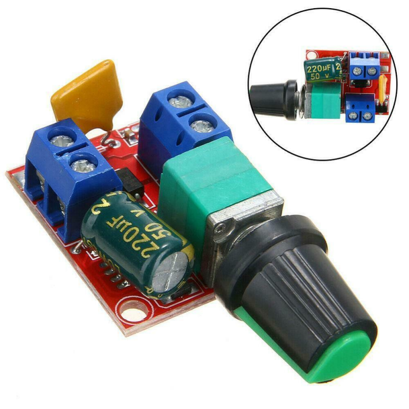 3~35V 12V 24V Led Fan Dimmer 5A Pwm Dc Motor Speed Controller Adjustable Switch