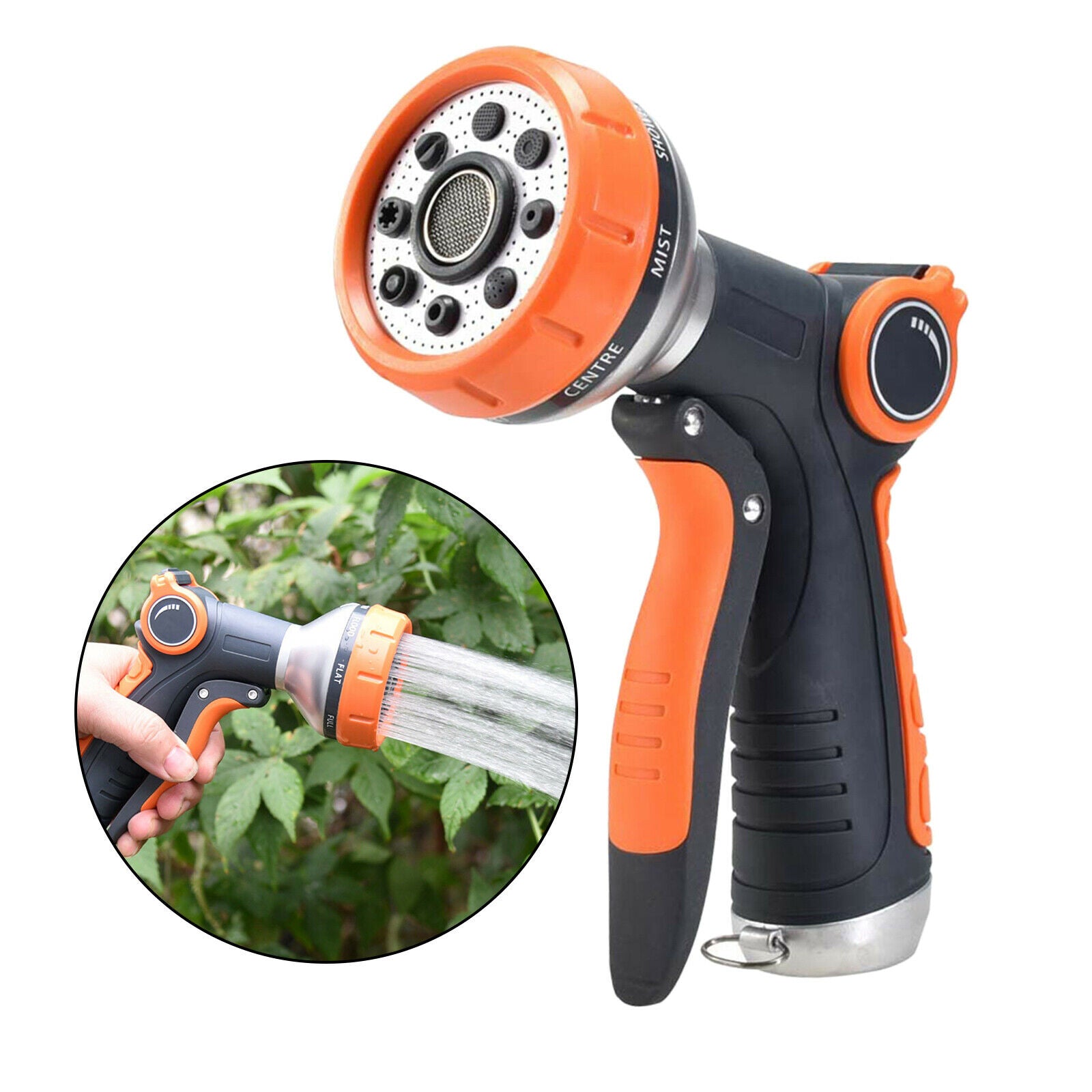 Garden Hose Washing Water Spray Gun Sprayer with Flow Control Showering Pets
