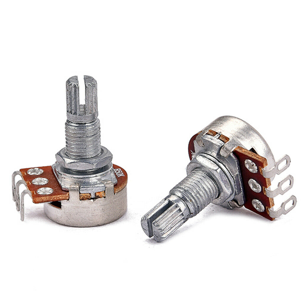 Guitar Potentiometer A50K B50K Split Shaft Linear Taper Volume Tone Pot
