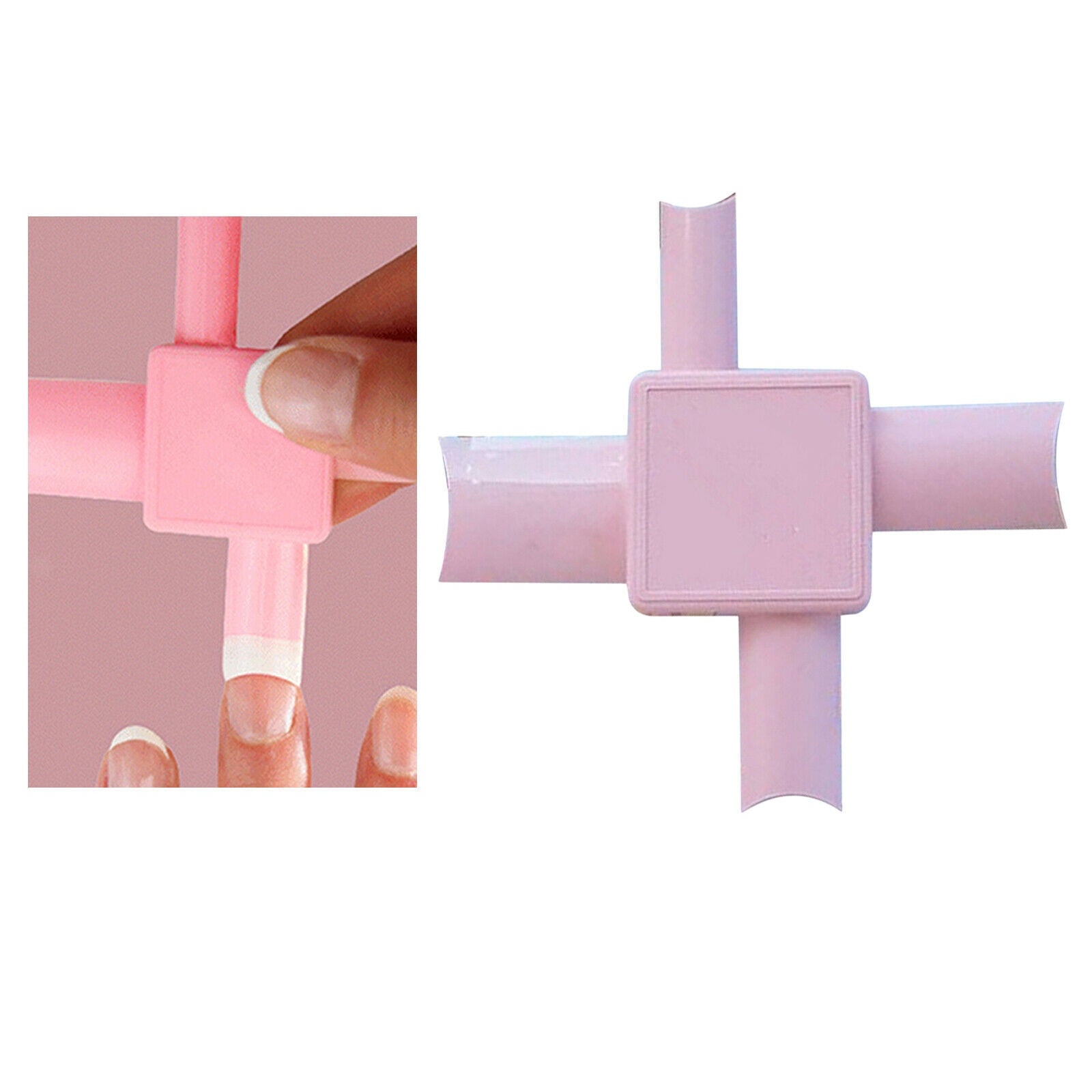 Easy French Nail Applicator Edge Trimmer Guide DIY Plate Fingers Manicure