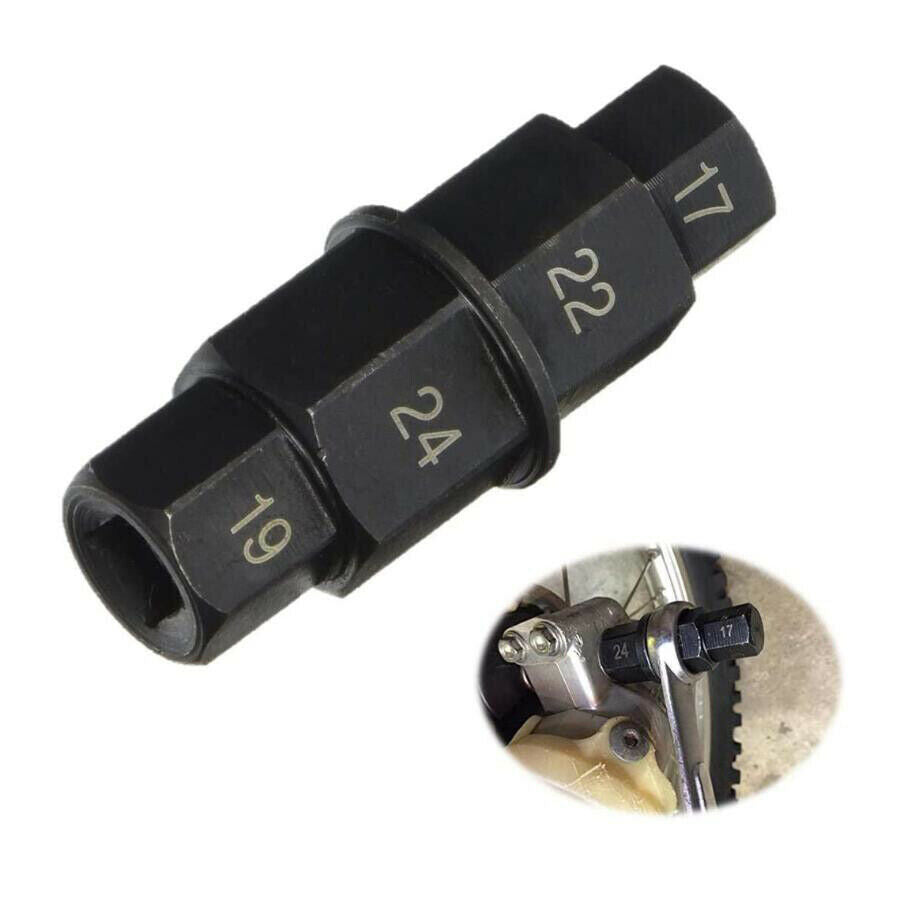 Motorcycle &Bike Spindle Hex Key Wrenches Front Wheel Removal Tool 17/19/22/24mm